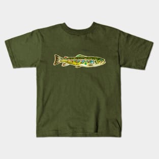 Fishes in Stitches 014 Trout Kids T-Shirt